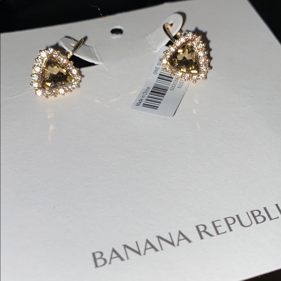 Banana Republic Heart Topaz Earrings - Picture 13 of 16